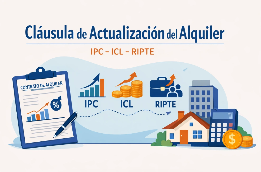Cómo redactar la cláusula de actualización del alquiler con IPC, ICL y RIPTE