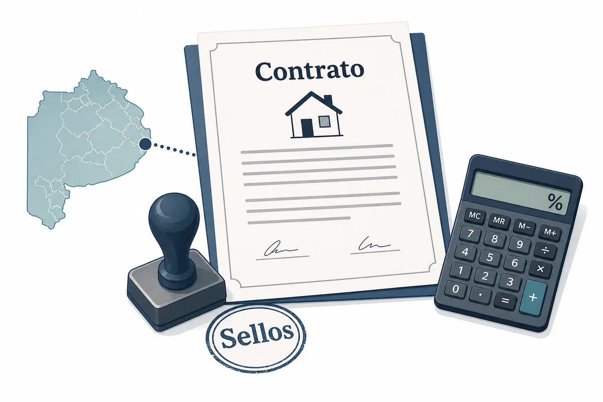 Contrato de alquiler, sello fiscal y cálculo de impuesto de sellos